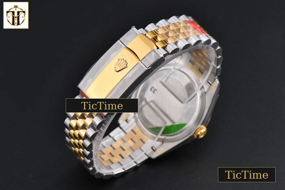 DateJust 126233 36mm VSF YG/SS Diamond Bezel Wimbleton Gray Dial Green Marker Jubilee Bracelet VS3235 — foto 39