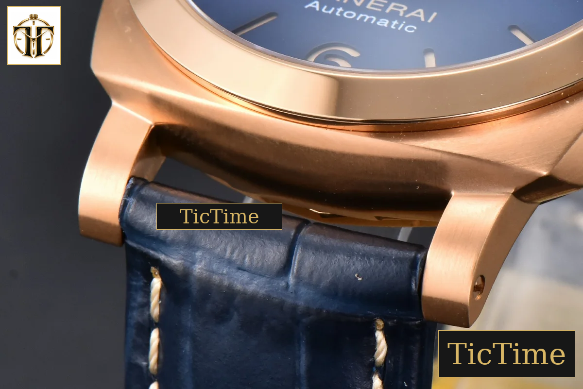 PAM1114 44mm TTF RG Blue Dial Blue Leather Strap P9010 — foto 10