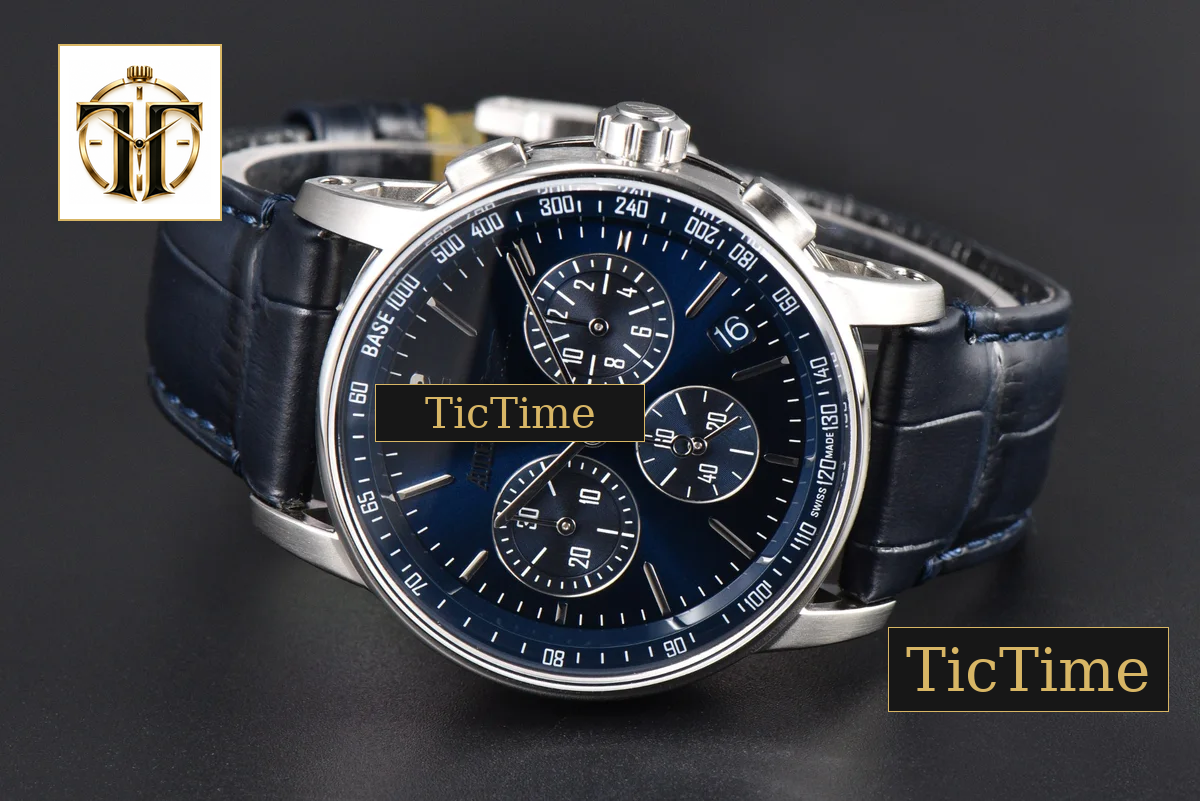 Code 11.59 Chrono 26393 41mm APSF SS Blue Dial Black Leather Strap SA4401 — foto 27