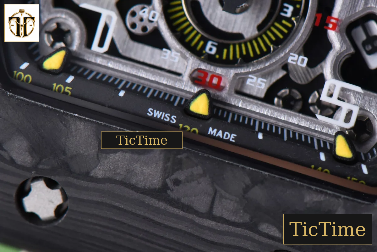 NTPT Chrono RM011 KVF Skeleton Dial Green Camo Rubber Strap V2 A7750 — foto 6