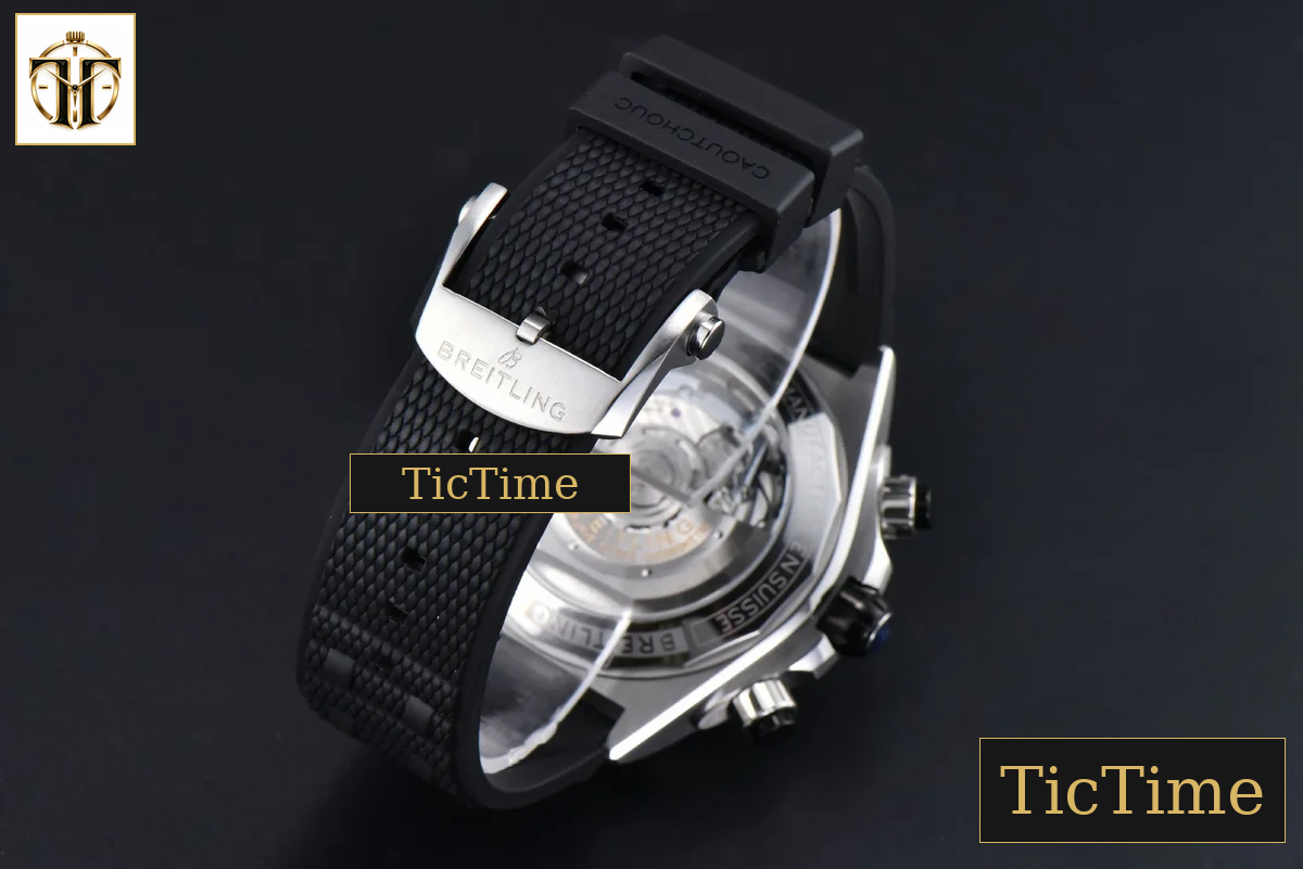 Chronomat B01 44mm BLSF Black Bezel Black Dial Rubber Strap 7750 — foto 24