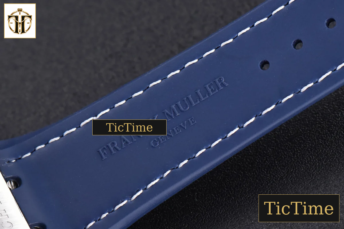 Vanguard V45 ZF SS Full Diamonds Blue Textured Dial Blue Rubber Strap Miyota 9015 — foto 22