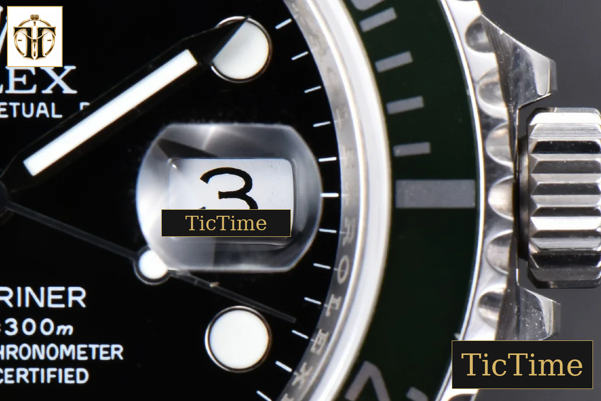 Submariner LV 16610 40mm RAF Green Bezel 904L SS Bracelet Rehaut SH3135 — foto 10