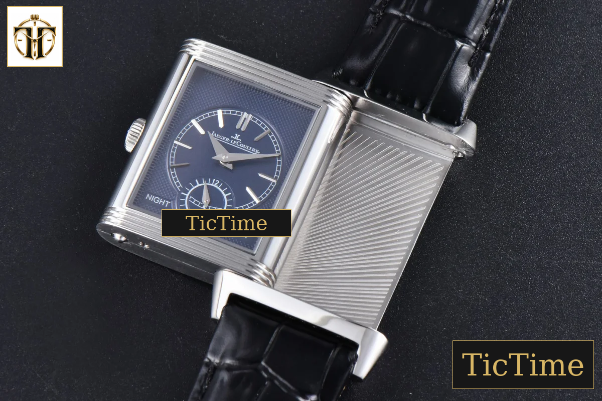 Master Reverso Tribute Small Seconds 30x47mm MGF Silver Dial Blue Hands Leather Strap A854A — foto 17