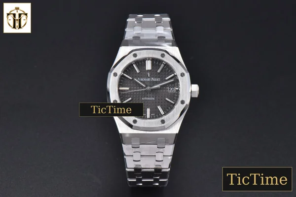 Foto frontal — Royal Oak 15450 37mm APSF Gray Textured Dial SS Bracelet A3120