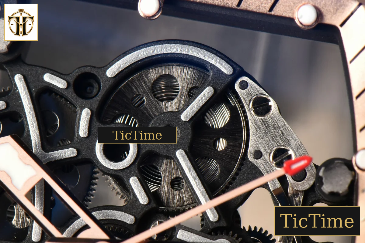 NTPT RM055 43mm ZF RG Bezel Black Crown Black Rubber Strap V6 RMUL2 — foto 11