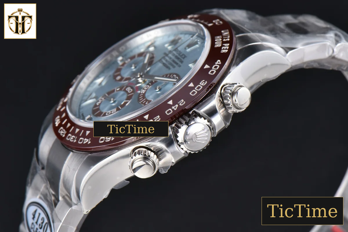 Daytona 116506 40mm Clean Factory Ice Blue Dial Arabic Markers SS Bracelet SA4130 — foto 12
