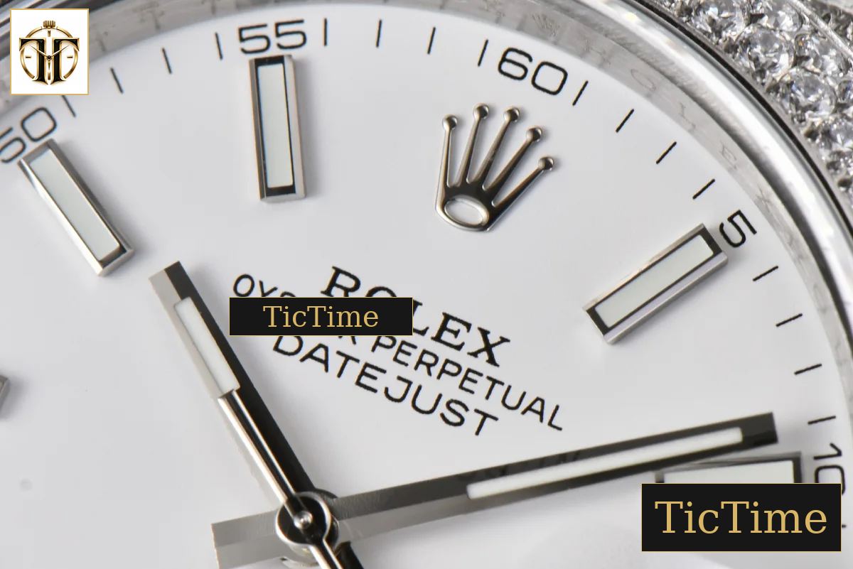 Datejust Full 41mm GMF Diamond White Dial Jubilee Bracelet A2824 — foto 5