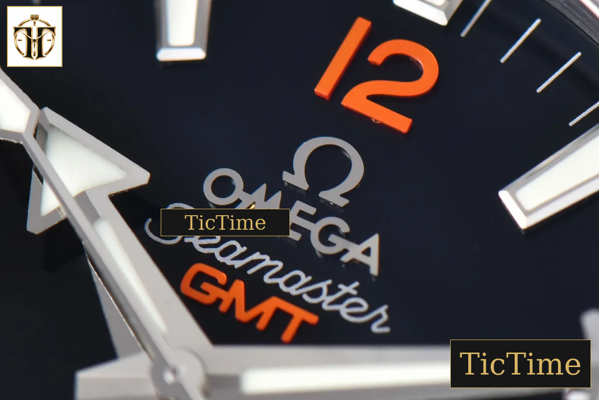 Planet Ocean 600m GMT 43.5mm VSF Black Dial Orange Marker SS Bracelet A8906 — foto 6