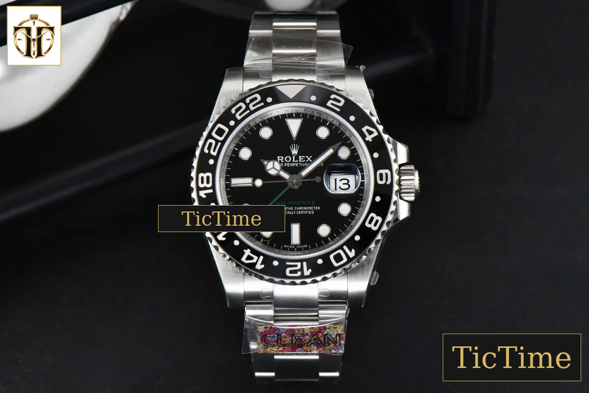 GMT-Master II LN 116710 40mm Clean Factory Black Ceramic Oyster Bracelet VR3186 — foto 3