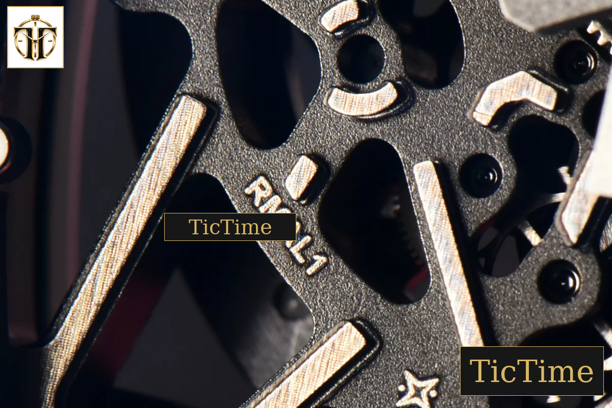 NTPT RM035-02 42mm ZF Skeleton Dial Red Rubber Strap NH05A — foto 9