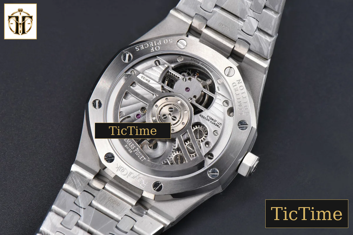 Royal Oak Tourbillon 41mm R8F Diamond Bezel Green Dial SS Bracelet Flying Tourb V2 — foto 15