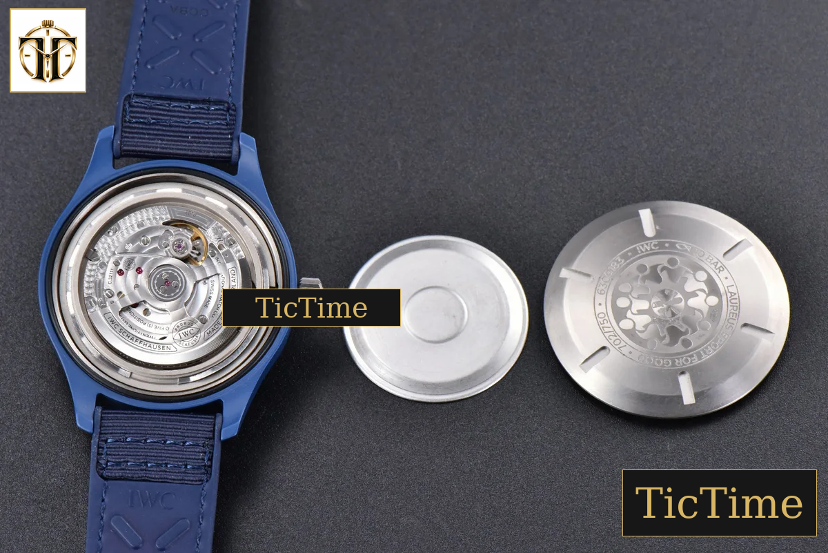 Pilot Laureus IW328101 41mm ZF Blue Ceramic Blue Nylon Strap A32111 — foto 24