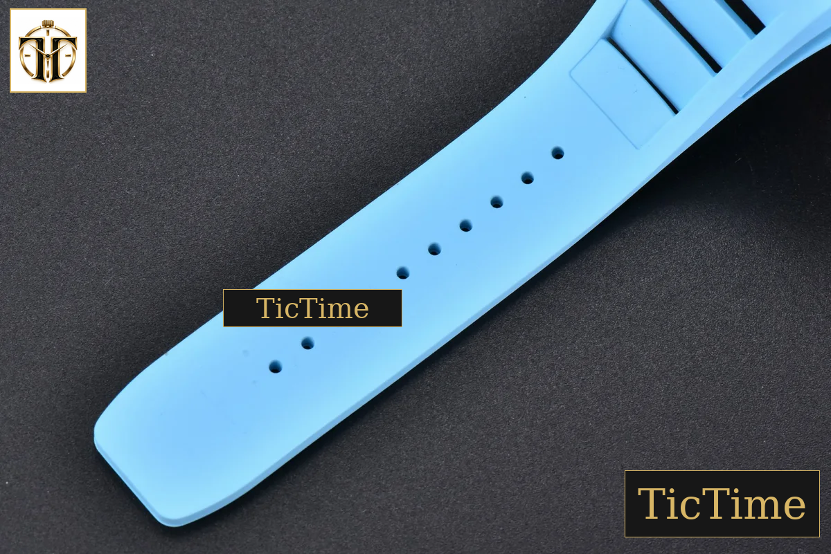 NTPT RM055 42.7mm BBRF Blue Skeleton Dial Blue Rubber Strap RMUL2 — foto 26