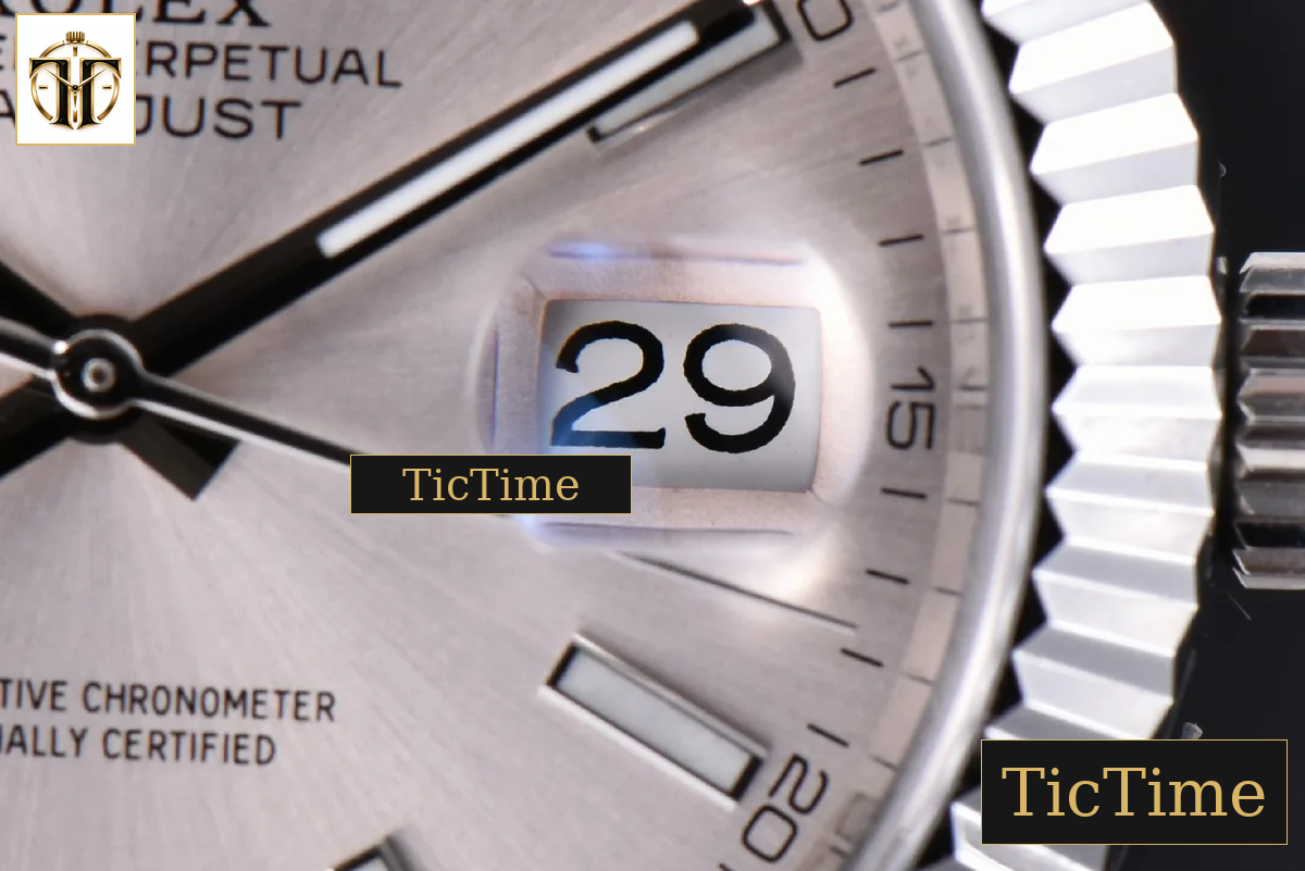 Datejust 41mm GMF SS Silver Dial Lume Marker Fluted Bezel Jubille Bracelet VR3235 — foto 10