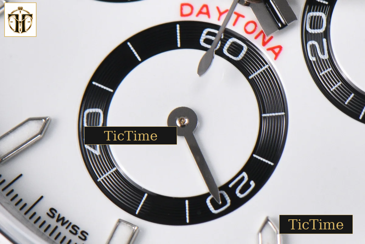 Daytona Panda UFO 904L 126500 40mm UF White Dial SS Braclet Free Sprung UF4131 — foto 9