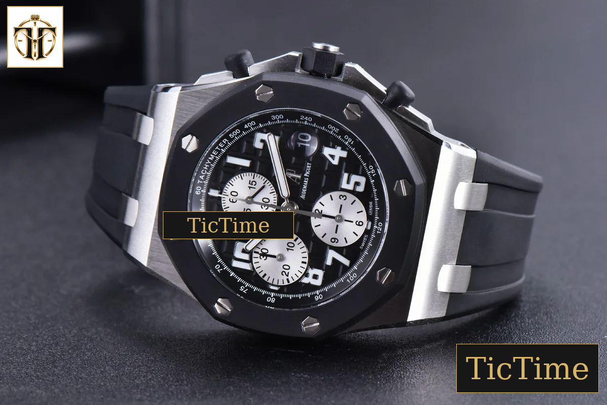 Royal Oak Offshore Rubberclad 25940SK 42mm JF Black/Silver Dial Rubber Strap A7750 — foto 15