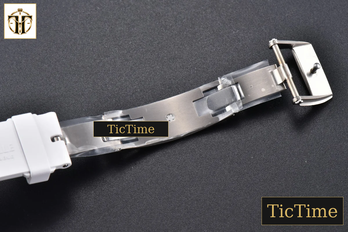 RM055 42.7mm BBRF White Ceramic Red Skeleton Dial White Rubber Strap RMUL2 — foto 27