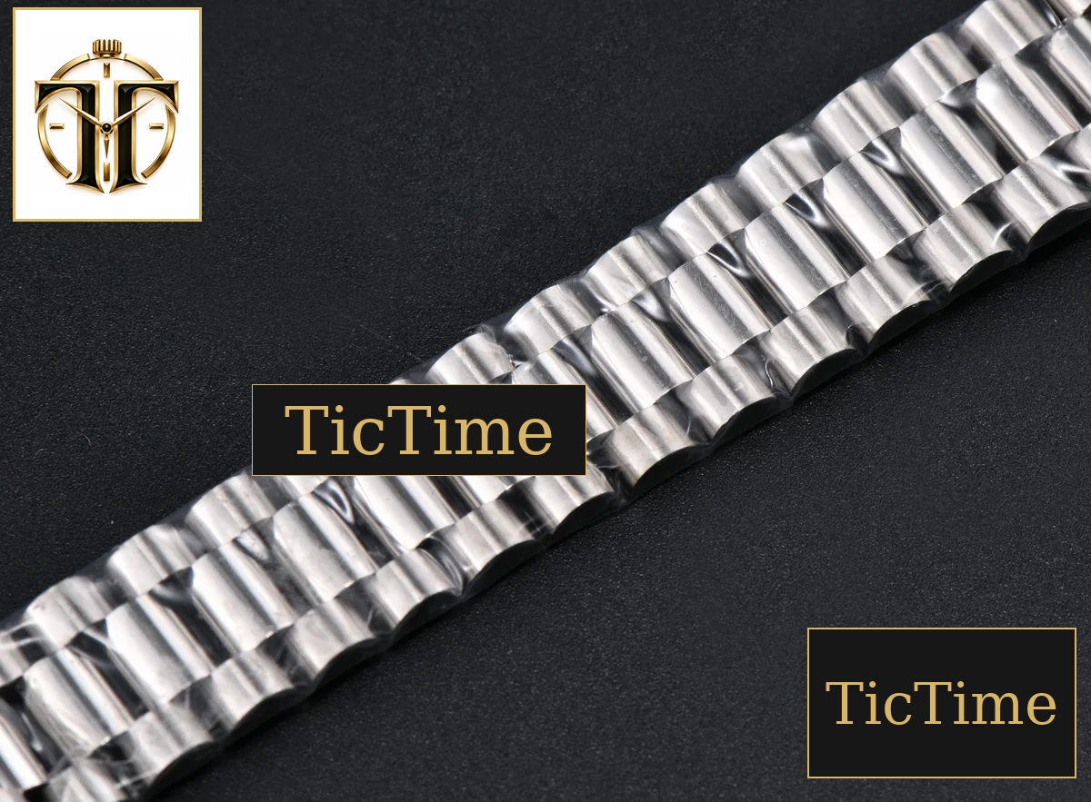 DateJust 904L 31mm GMF Diamond Bezel Red Dial Diamond Marker SS President Bracelet A2824 — foto 37
