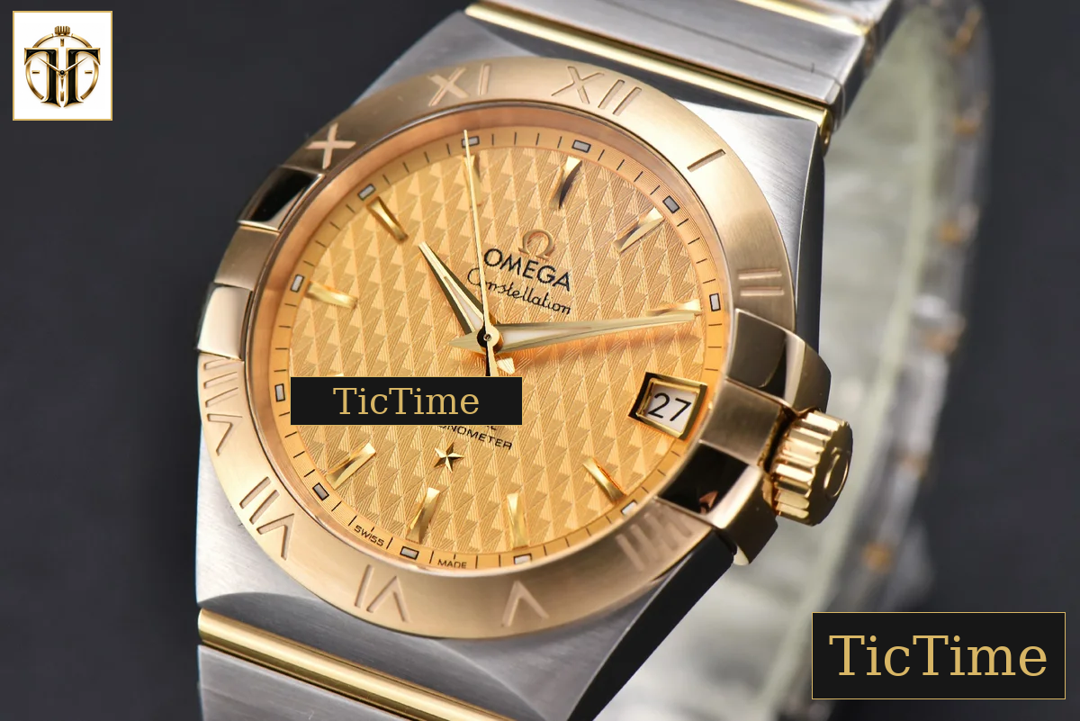 Constellation 38mm VSF YG/SS Gold Textured Dial YG/SS Bracelet A8500 — foto 4