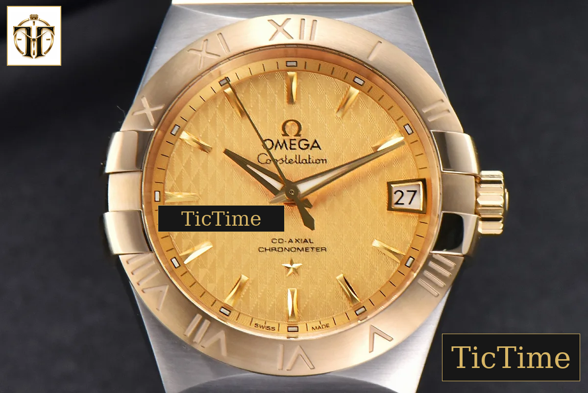 Constellation 38mm VSF YG/SS Gold Textured Dial YG/SS Bracelet A8500 — foto 2