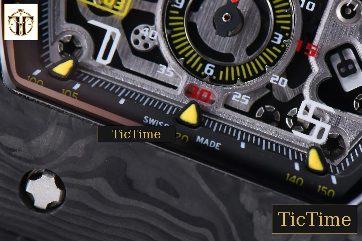 NTPT Chrono RM011 KVF Skeleton Dial Black Rubber Strap V2 A7750 — foto 10