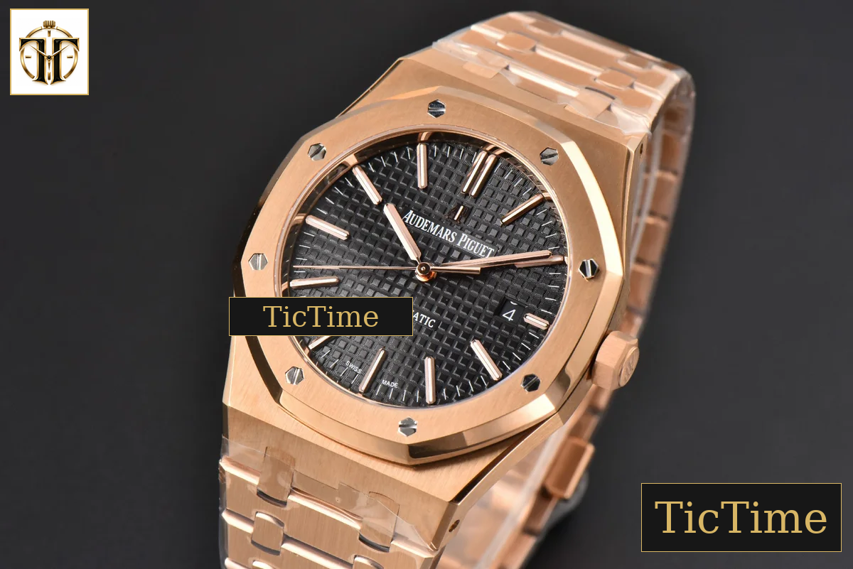 Royal Oak 15400 41mm ZF RG Black Textured Dial RG Bracelet SA3120 — foto 4