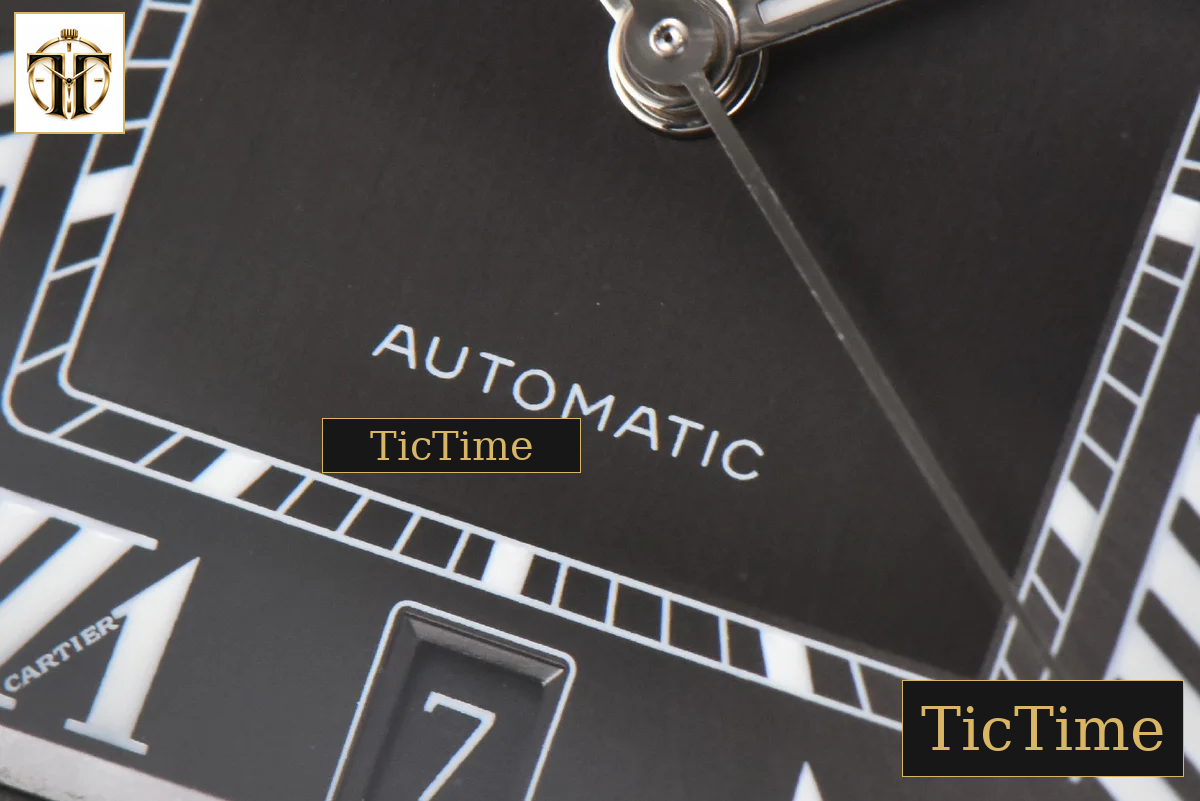 Santos Large 40mm GF Black Dial Black Rubber Strap Miyota 9015 — foto 7