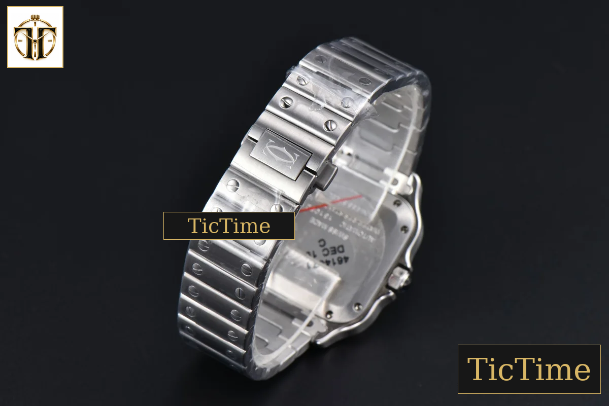 Santos de Cartier Medium 35mm BVF SS Blue Dial SS Bracelet Miyota 9039 — foto 26