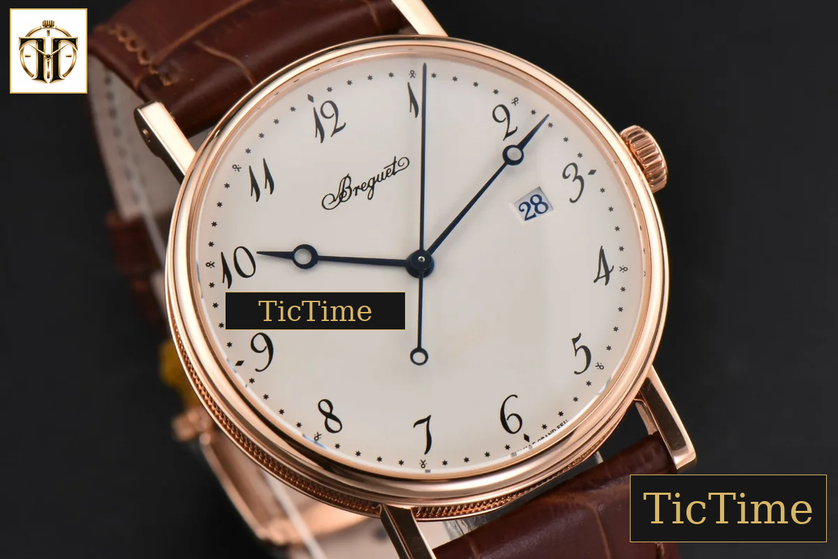 Classique 5177 38mm LTF RG White Dial Digital Marker Brown Leather Strap MY9015 — foto 10