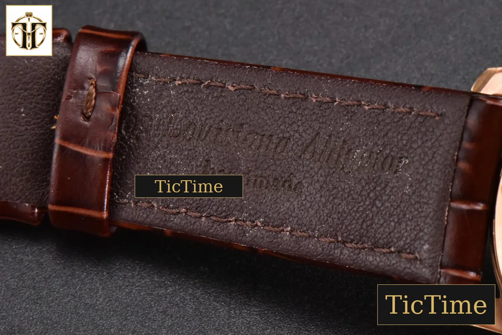 Panomatic Lunar 40mm APSF RG White Dial Brown Leather Strap A23J — foto 33