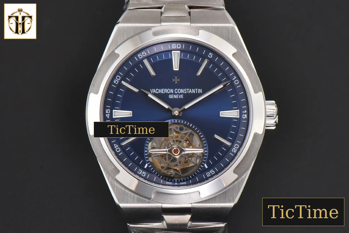 Overseas Tourbillon 6000V 42.5mm BBRF Blue Dial SS Bracelet Tourb — foto 2