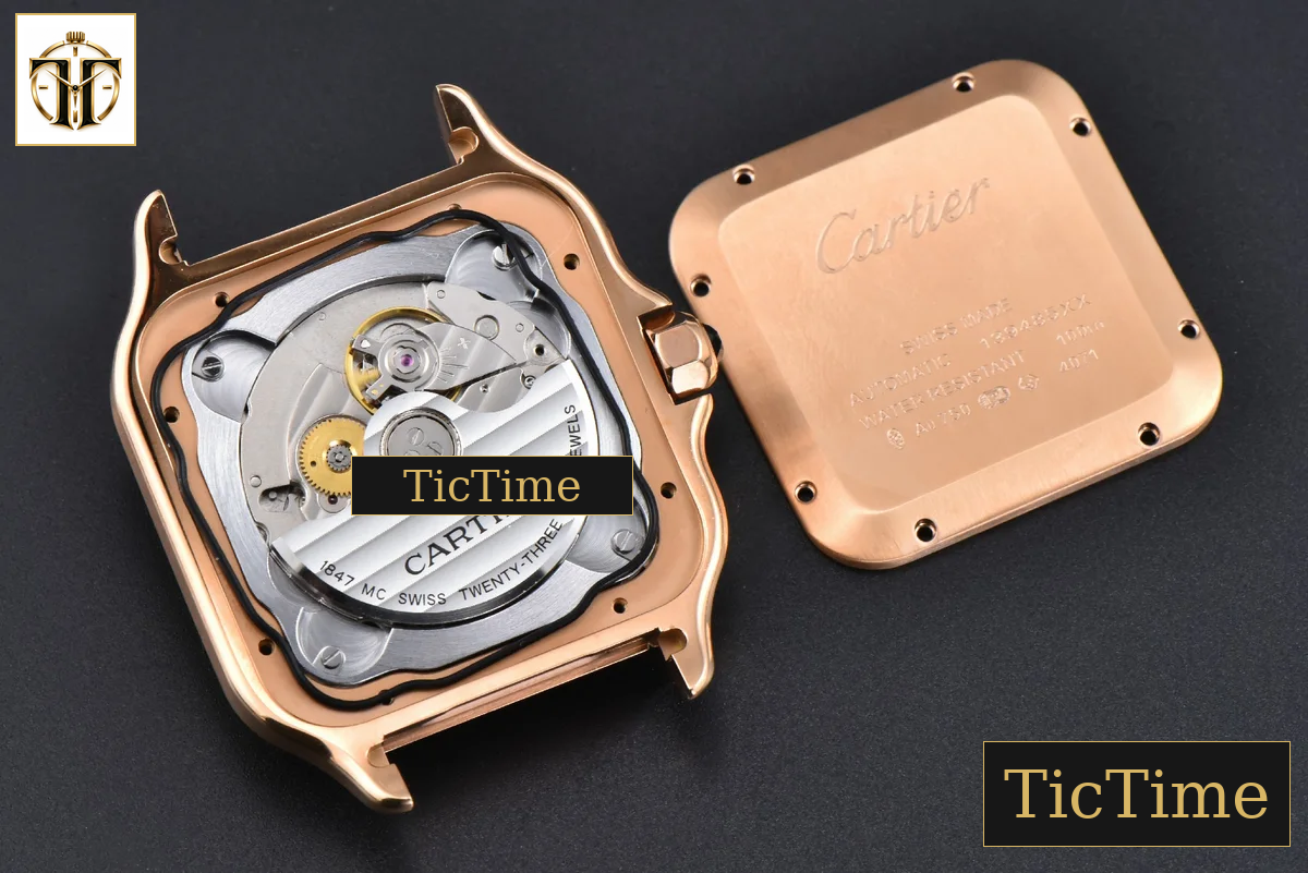 Santos de Cartier XL 40mm AF RG White Dial Black Rubber Strap Miyota 9015 — foto 16