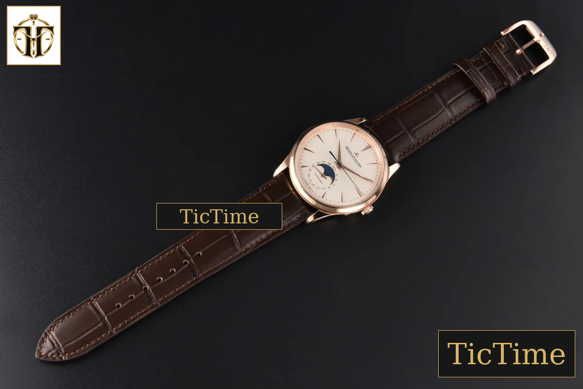 Master Ultra Thin Moonphase 1362520 39mm APSF RG White Dial Brown Leather Strap SA925 — foto 4