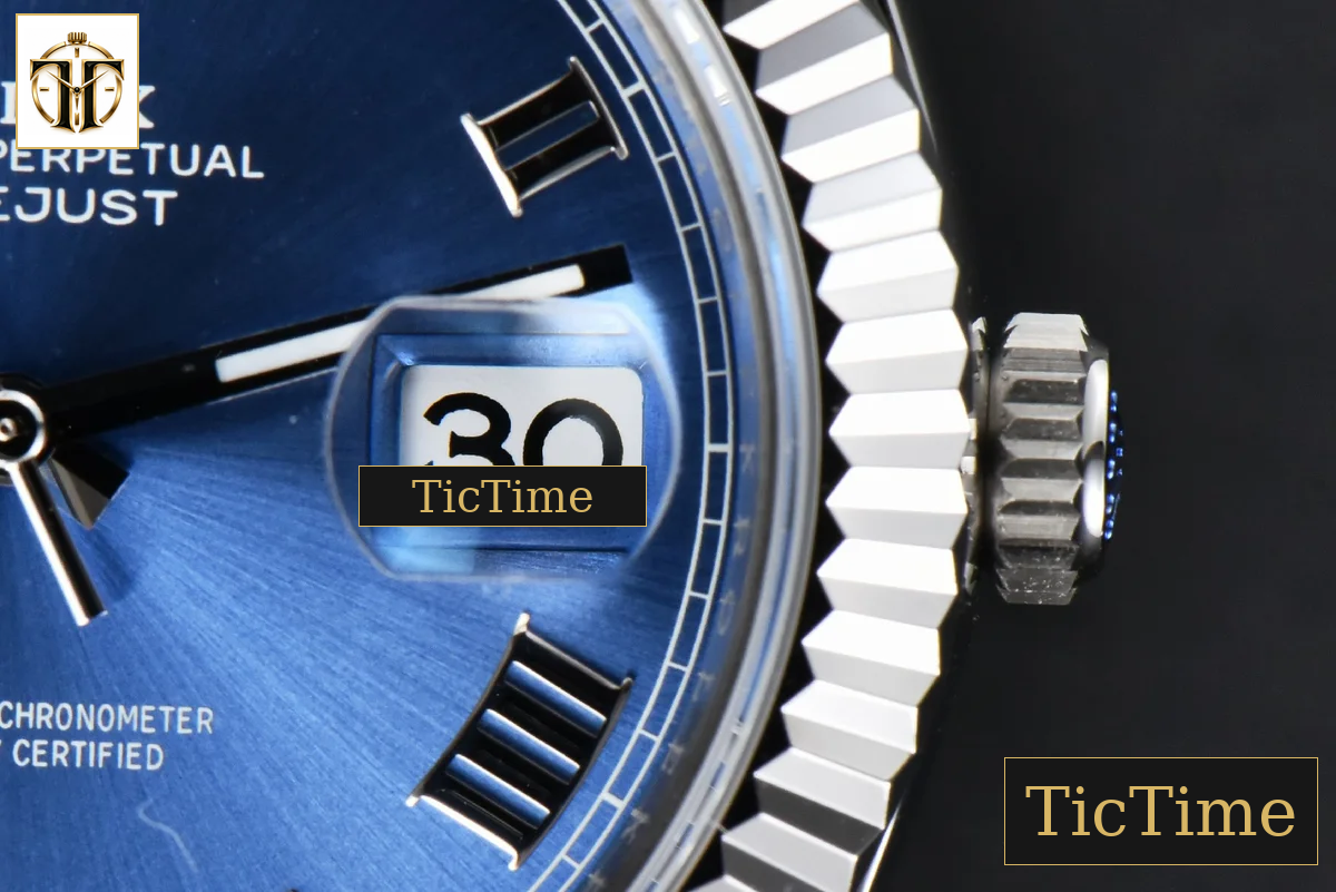 DateJust 126334 41mm ZF Blue Dial Roma Marker Jubilee Bracelet 2824 — foto 9