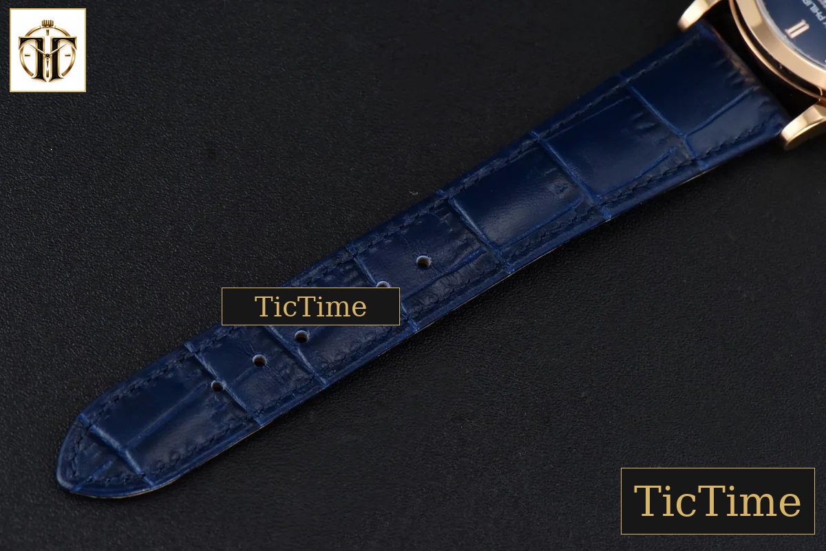 Annual Calendar Moonphase 5396 38.5mm ZF RG Blue Stick Dial Blue Leather Strap MY9015 — foto 24