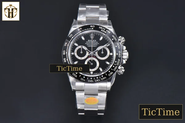 Foto frontal — Daytona 116500 ZF SS Black Dial SS Bracelet SA4130