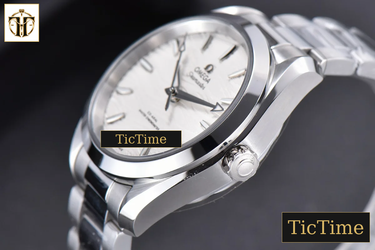 Aqua Terra 150M Ladies 34mm VSF White Wave Dial Silver Marker SS Bracelet A8800 — foto 11