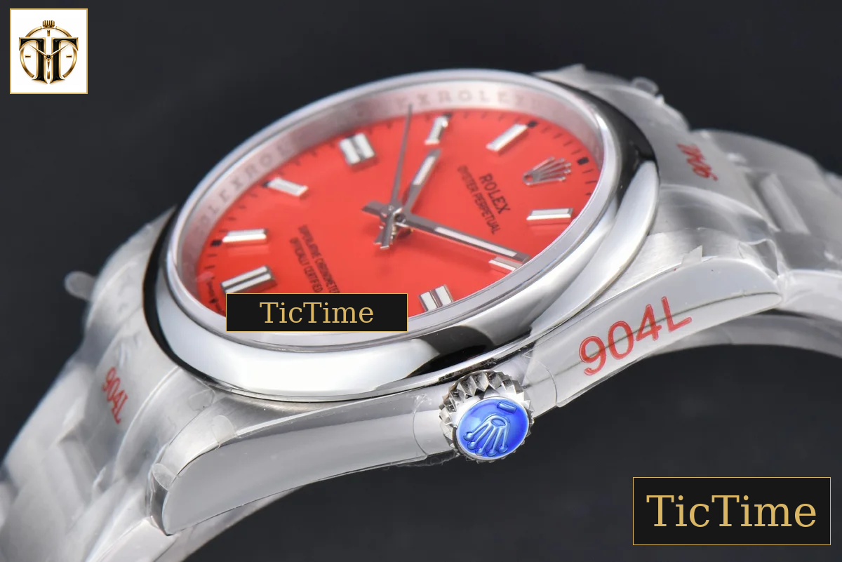 Oyster Perpetual 904L 126000 36mm GMF Red Dial SS Bracelet VR3230 — foto 11