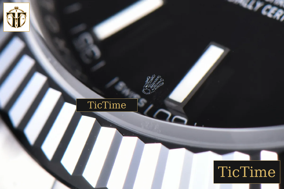 DateJust Fluted Bezel 126334 41mm VSF Black Dial Oyster Bracelet VS3235 — foto 12