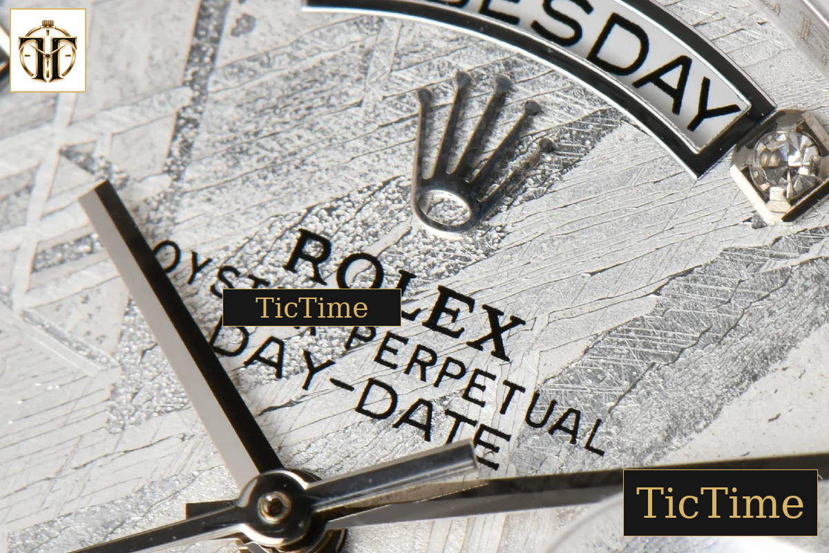 Daydate 36mm GMF Diamond Meteorite Dial Diamond Marker SS Bracelet A3235 — foto 5