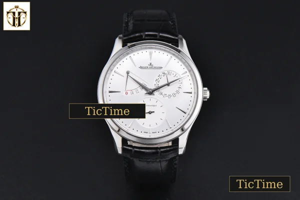 Foto frontal — Master Ultra Thin Power Reserve 39mm APSF Silver Dial Black Leather Strap DD938