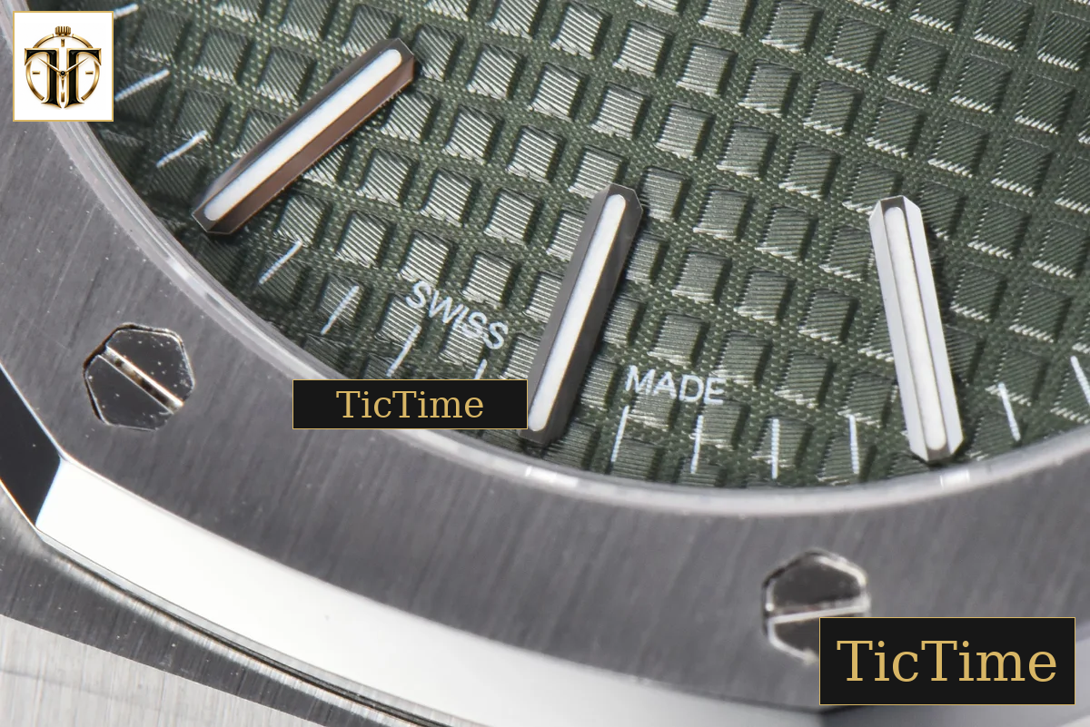 Royal Oak “50th Anniversary” 15510 41mm ORF SS Green Dial SS Bracelet SA4302 — foto 8