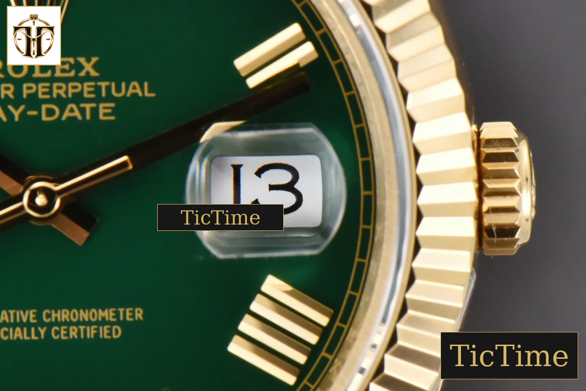 DayDate 904L 40mm BPF YG Green Dial YG Bracelet A3235 — foto 9