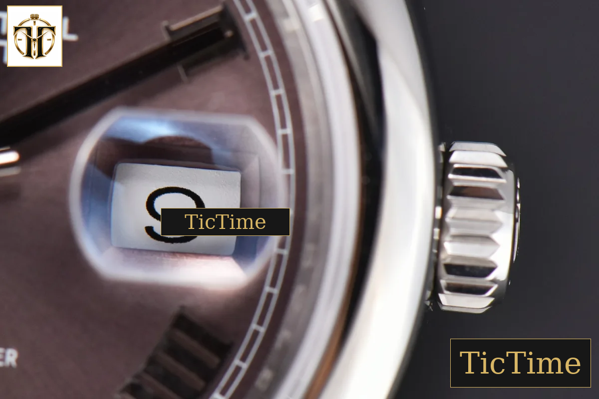 DateJust 36mm GMF SS Smooth Bezel Gray Dial Diamond Roma Marker Jubilee Bracelet VR3235 — foto 8