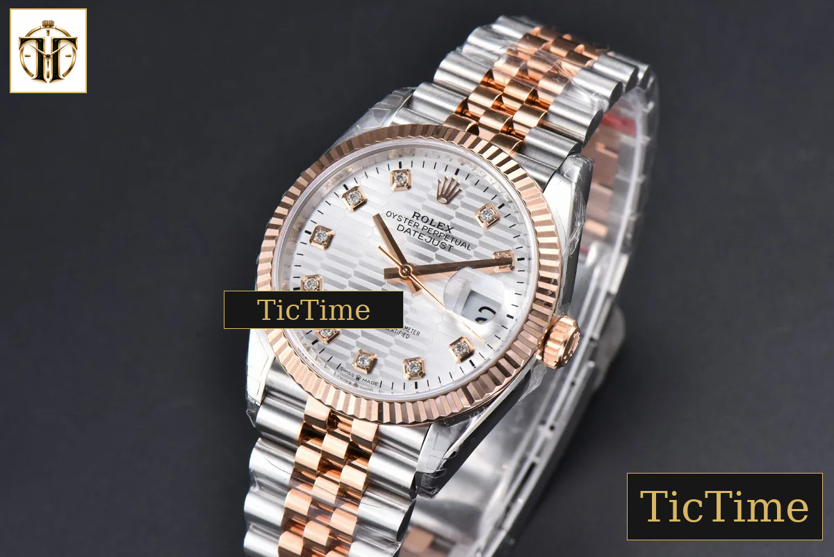 DateJust 36mm VSF RG/SS Silver Motif Dial Diamond Marker Jubilee VS3235 — foto 5