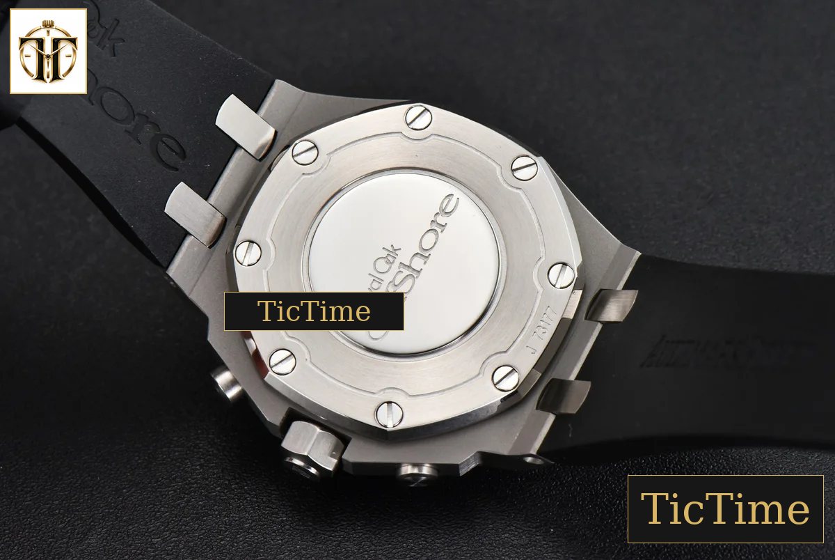 Offshore Ladies 26231ST 37mm RXWF Diamond Black Dial Black Subdial Black Rubber Strap Quartz — foto 14