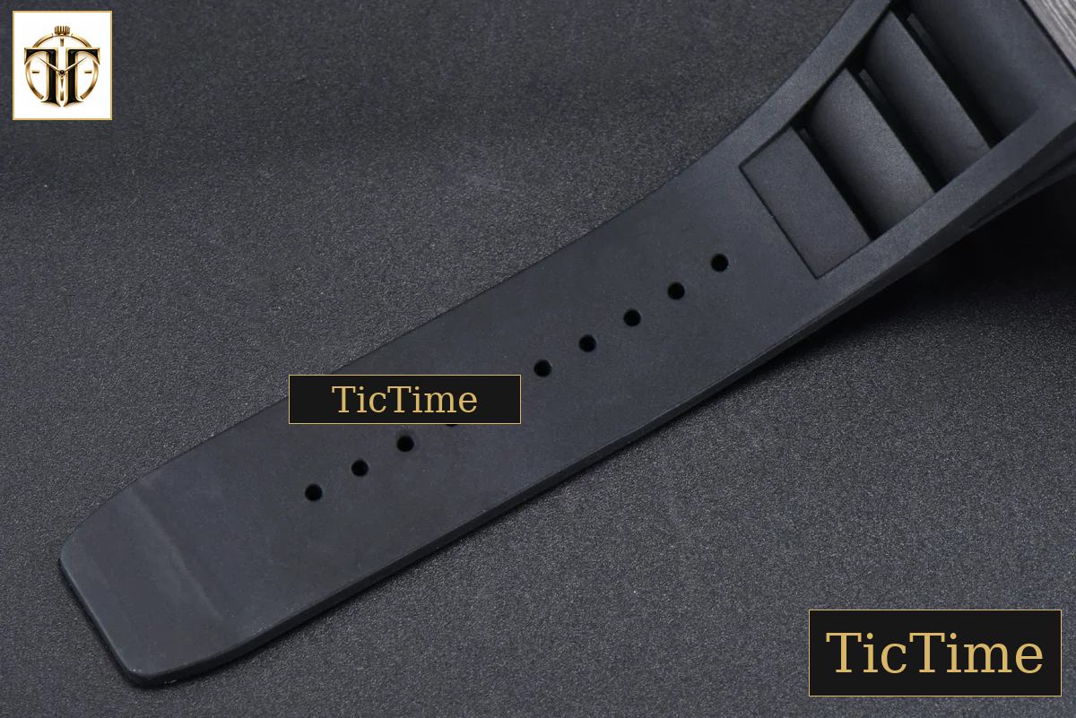 RM055 42.7mm APSF Black Skeleton Dial Black Bezel Red Crown Black Rubber Strap RMUL2 — foto 33