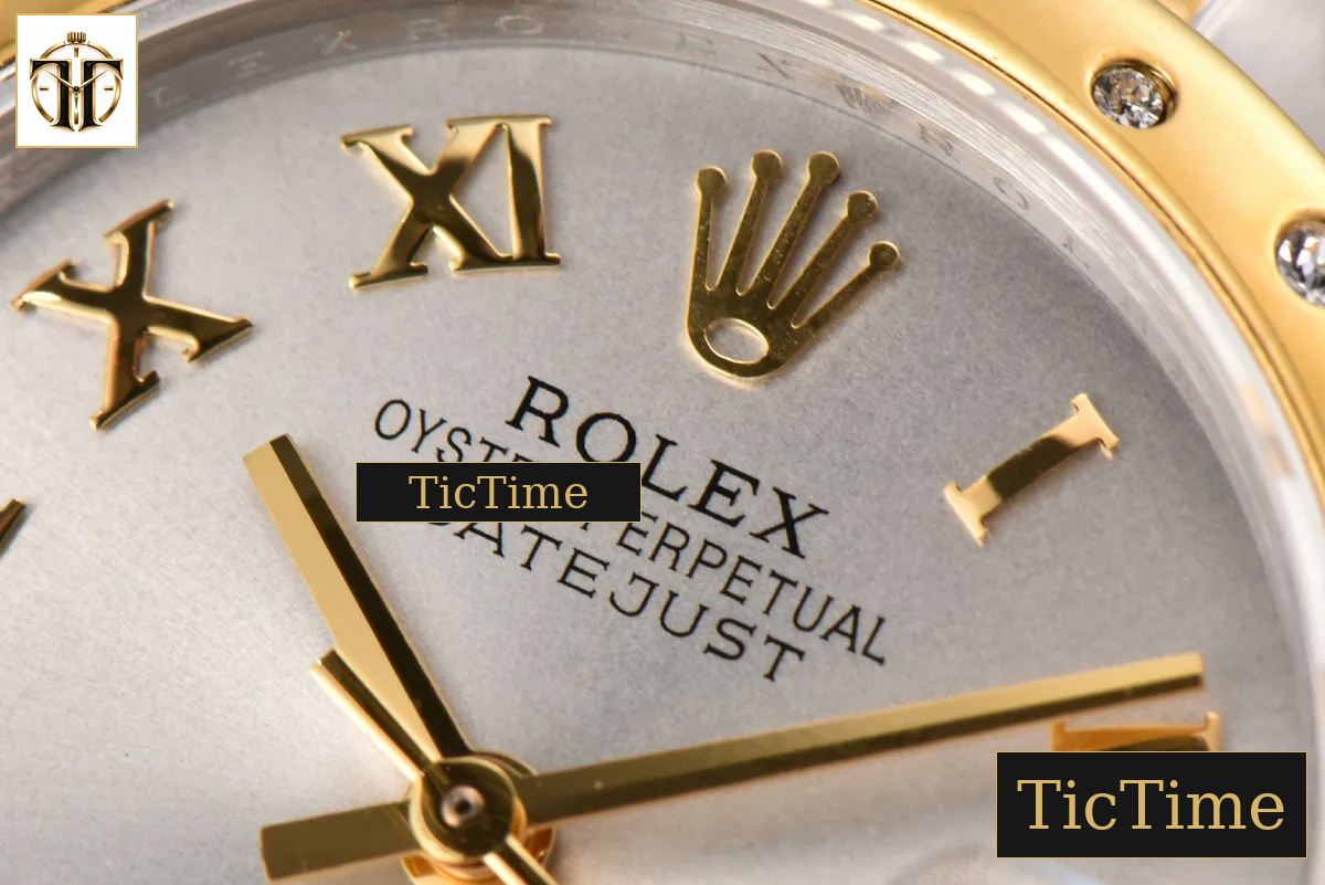 DateJust Ladies 904L 31mm WF YG/SS Diamond Smooth White Dial Roma Marker Oyster Bracelet A2671 — foto 5