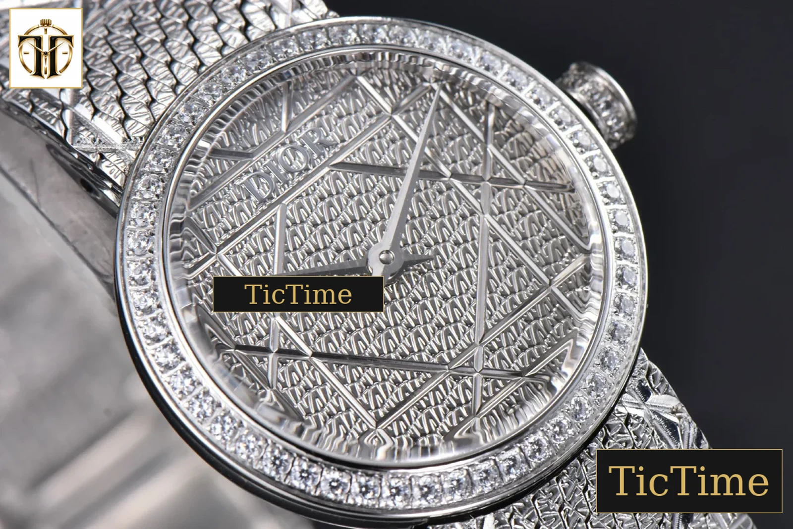 La D My Dior 25mm K11F Diamond Silver Dial Quartz — foto 8